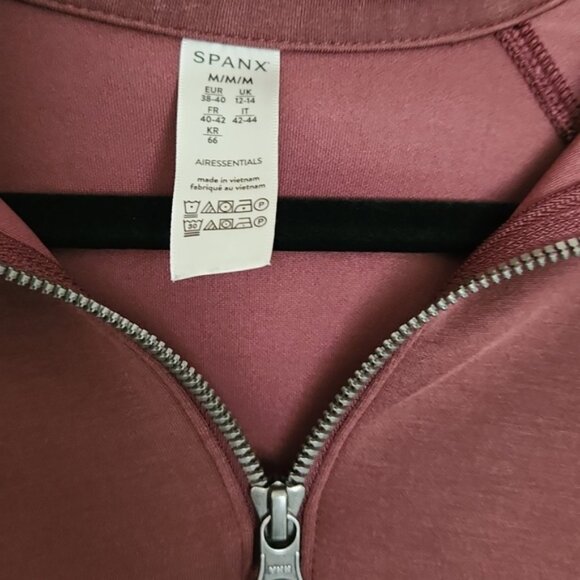 SET! Spanx AirEssentials Half Zip Top AND Wide Leg Pants Medium Tall - Picture 7 of 8